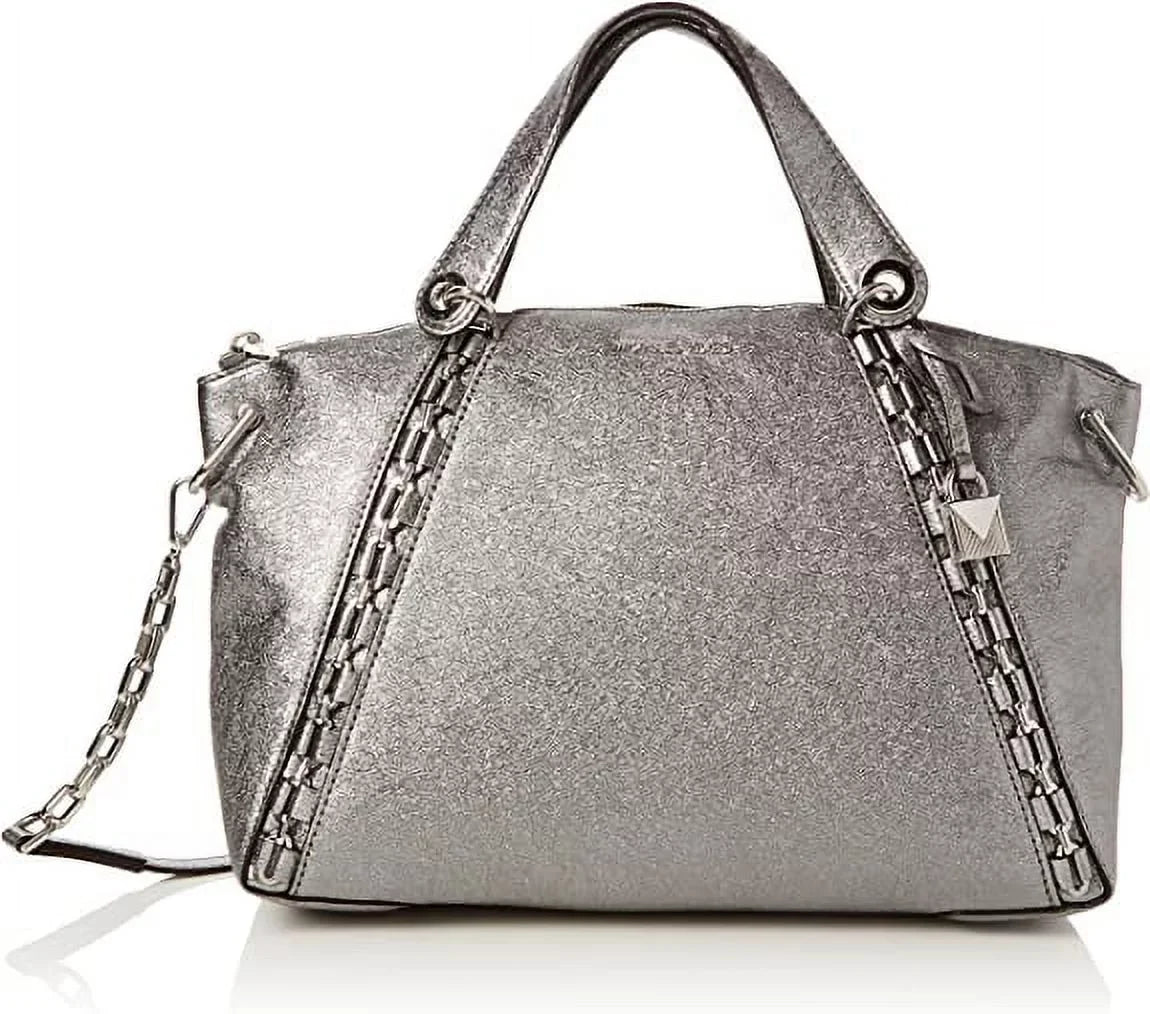 Michael Kors Womens Sadie Satchel Grey (Light Pewter)