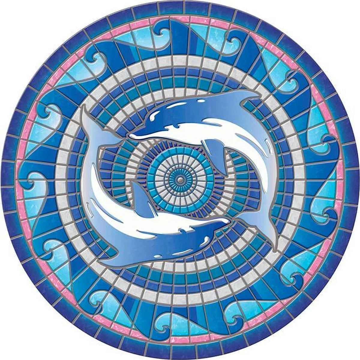 Swimming Dolphins Poolsaic 59 Centimeter 67B00-00049
