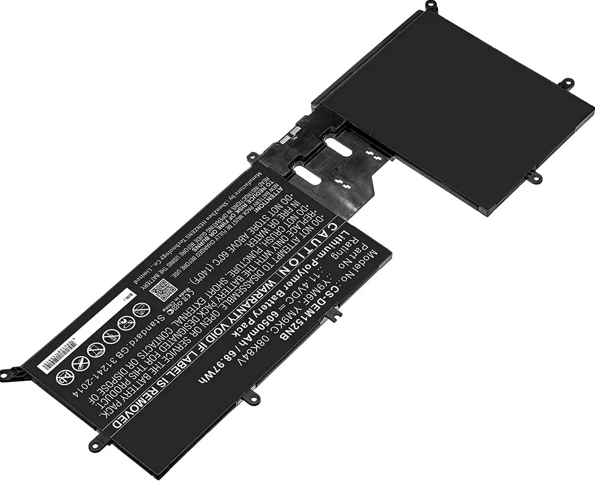 Genuine Dell Alienware M17 R2 11.4V 76WH 6334MAH Y9M6F Battery W/ Cable YM9KC Laptop Batteries