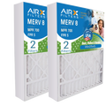 16x25x5 Air Filter MERV 8 Comparable to MPR 700 & FPR 5 Compatible with Skuttle #000-0448-001 DB-25-16 Premium USA Made 16x25x5 Furnace Filter 2 Pack by AIRX FILTERS WICKED CLEAN AIR.