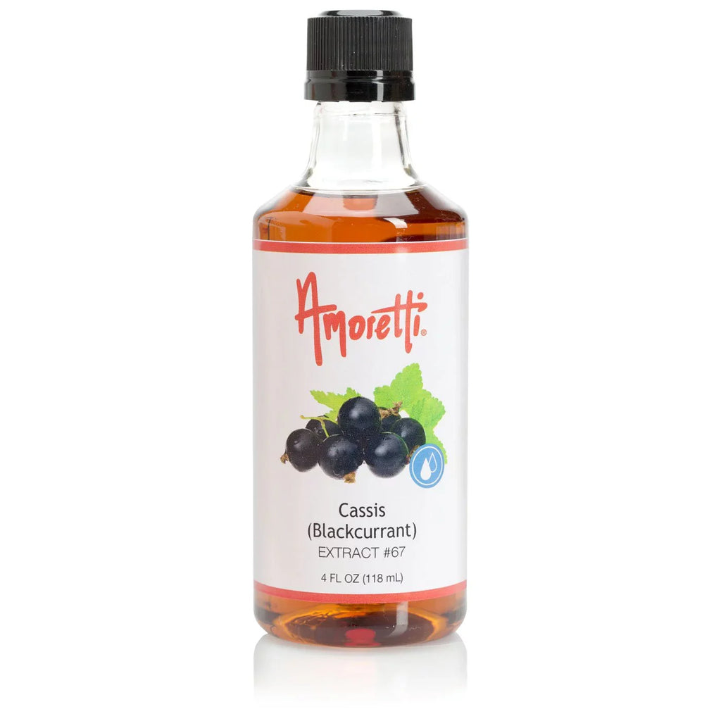 Amoretti - Cassis Charcoal Extract Water Soluble 2 oz - Highly Concentrated & Perfect For Pastry, Savory, Brewing, and more, Preservative Free, Vegan, Kosher Pareve, Keto Friendly