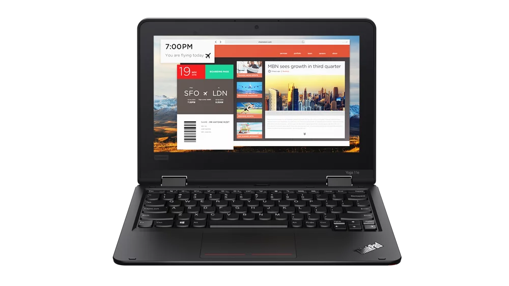 Restored LENOVO 20LMCTO1WW-102 ThinkPad Yoga 11e 5th Gen 11.6" 1366 x 768 Touchscreen Celeron N4100 1.1GHz Intel UHD Graphics 600 4GB RAM 128GB SSD Win 10 Home Midnight (Refurbished)