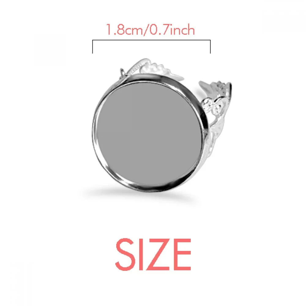 Ocean Sand Beach Sea Picture Ring Adjustable Love Wedding Engagement