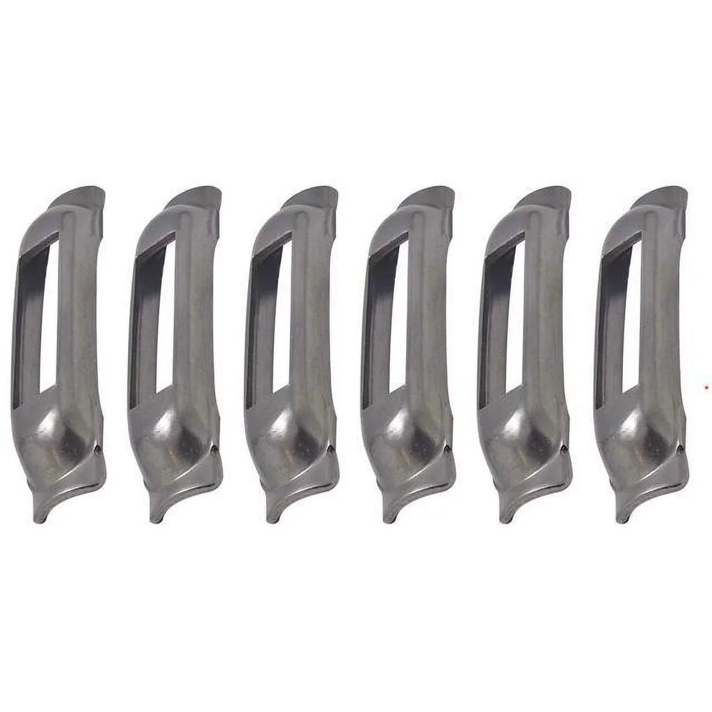 Weld-On Contoured Unfinished SNAP-LOC E-Track Single Strap Anchor 6-Pack (zinc rust protection), Logistic Tie-Down for Pickups, Trucks, Trailers