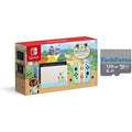 Nintendo Switch with Green and Blue Joy-Con - Animal Crossing: New Horizons Edition - Touchscreen LCD Display with128GB MicroSD Card Holiday Bundle