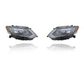Headlight Assembly - Cooling Direct Fit/For 17-19 Nissan Rogue-S/SV/SL/Hybrid-SV (Exclude LED/SL-Premium/Hybrid-SL) - Halogen - Pair, Left Driver + Right Passenger Set - CAPA - 260106FL0A, 260606FL0A
