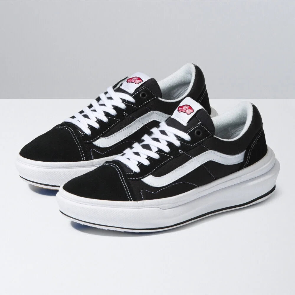 Vans Old Skool Overt CC VN0A7Q5EBA2 Unisex Charcoal & White Canvas Skate Shoes B472 (5)