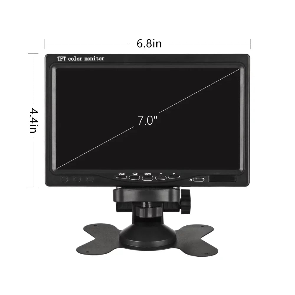 Willstar 7 Inch Car Monitor Car Monitor Wireless Parking Assist Lcd Display Truck Rear Camera Truck Engineering Vehicle Visualizer Car Navigation Front Rear Monitor Night Vision Function
