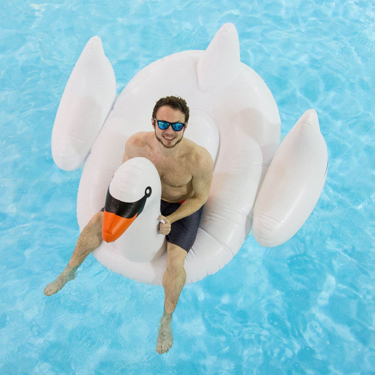 3-Pack Swimline Giant Inflatable Ride-On Inch Swan Floats | 3 x 90621