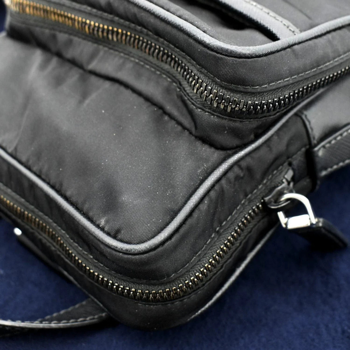 Pre-owned PRADA 2vz026 Nylon Backpack Bag Midnight