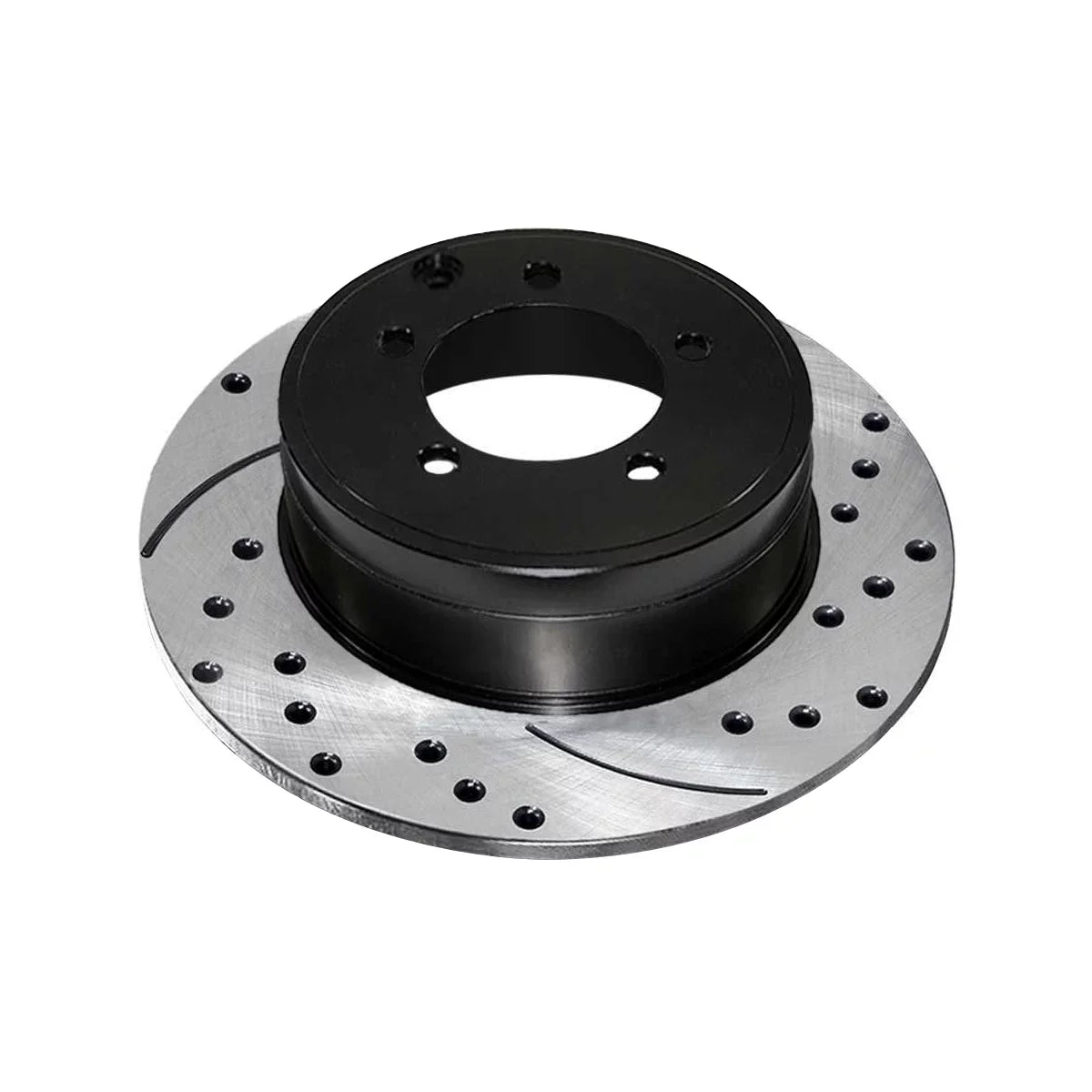 AutoShack Rear Drilled Slotted Brake Rotors Midnight Pair of 2 Driver and Passenger Side Replacement for Jeep Patriot Compass Dodge Avenger Caliber Chrysler 200 Sebring Mitsubishi Lancer V6 FWD PR63038LR