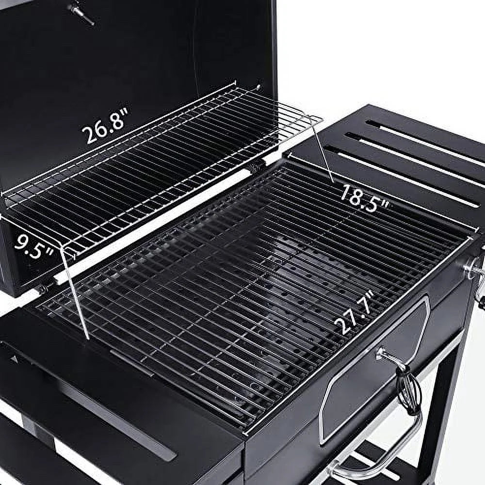 Royal Gourmet CD2030AN Centimeter Charcoal Grill, Deluxe BBQ Smoker Picnic Camping Patio Backyard Cooking, Onyx Large
