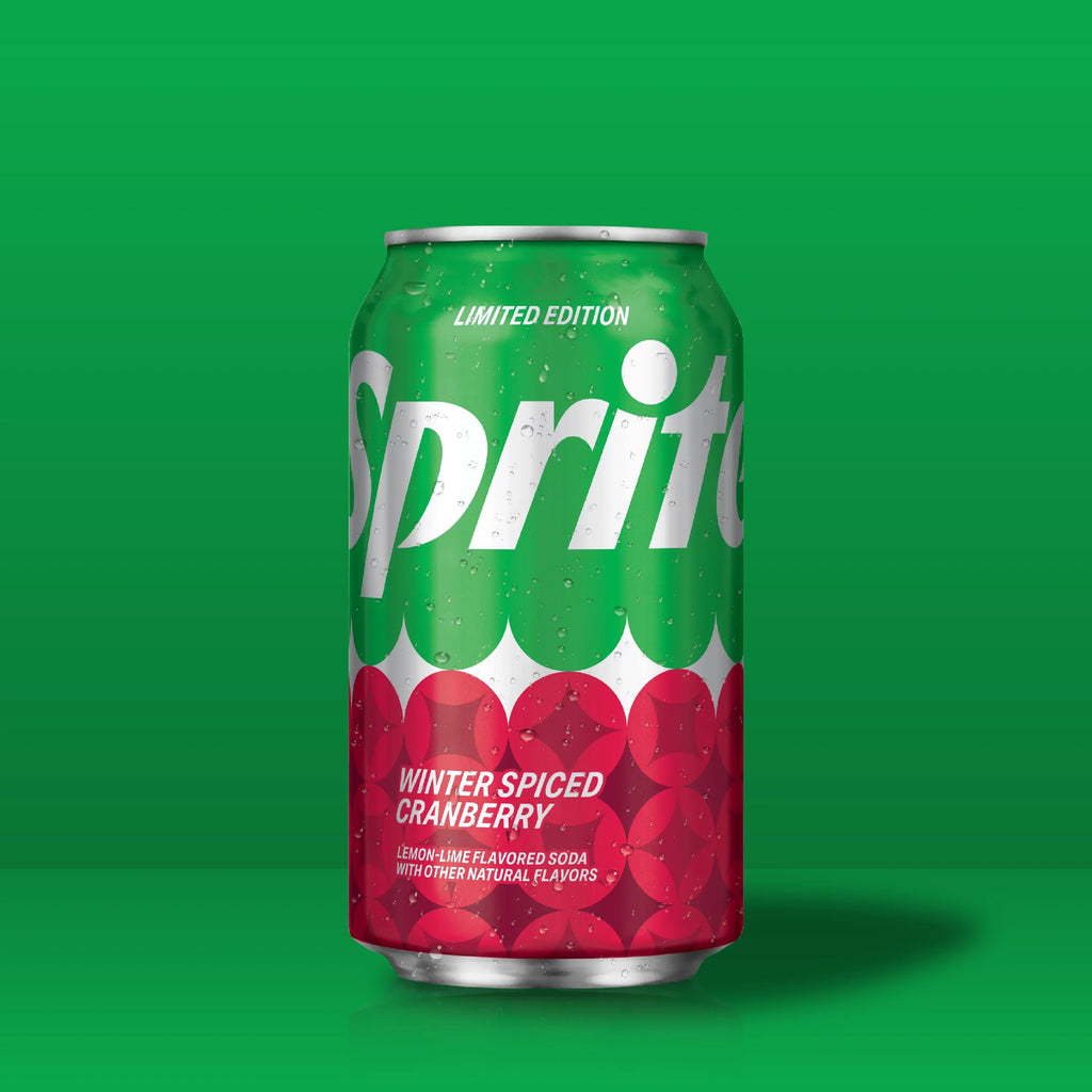 Sprite Winter Spiced Cranberry Soda Pop, 12 fl oz, 12 Pack Cans