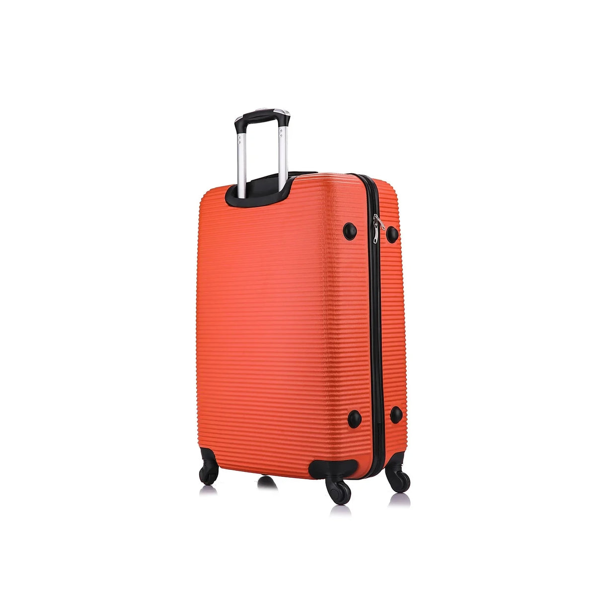 InUSA Royal Large Plastic 4-Wheel Spinner Luggage Orange (IUROY00L-ORG)