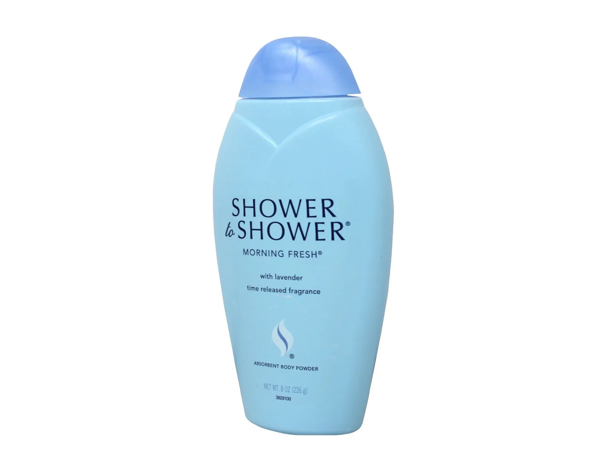 5 Pack - Shower To Shower Absorbent Body Powder Morning Fresh 8 oz Each