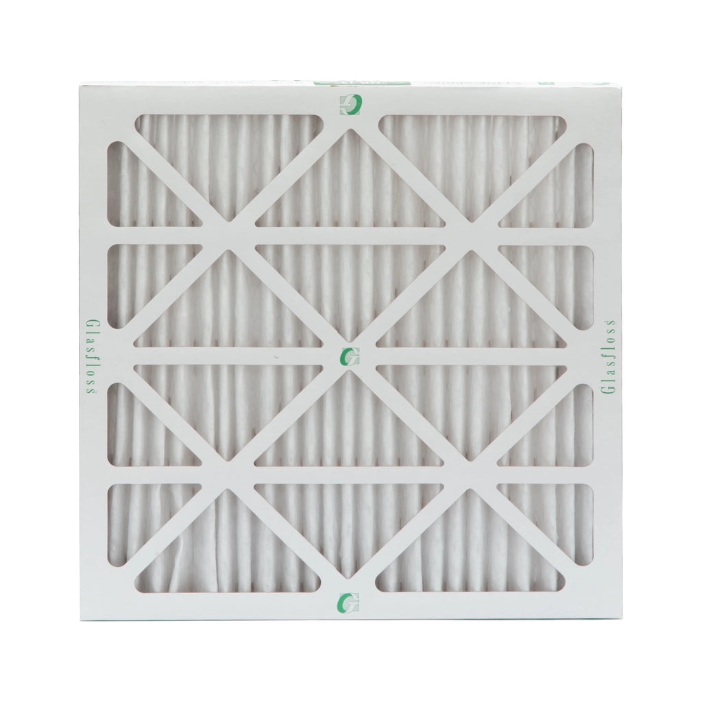 3 Pack of 24x24x2 MERV 13 Pleated 2" Centimeter Air Filters by Glasfloss. Actual Size: 23-3/8 x 23-3/8 x 1-3/4