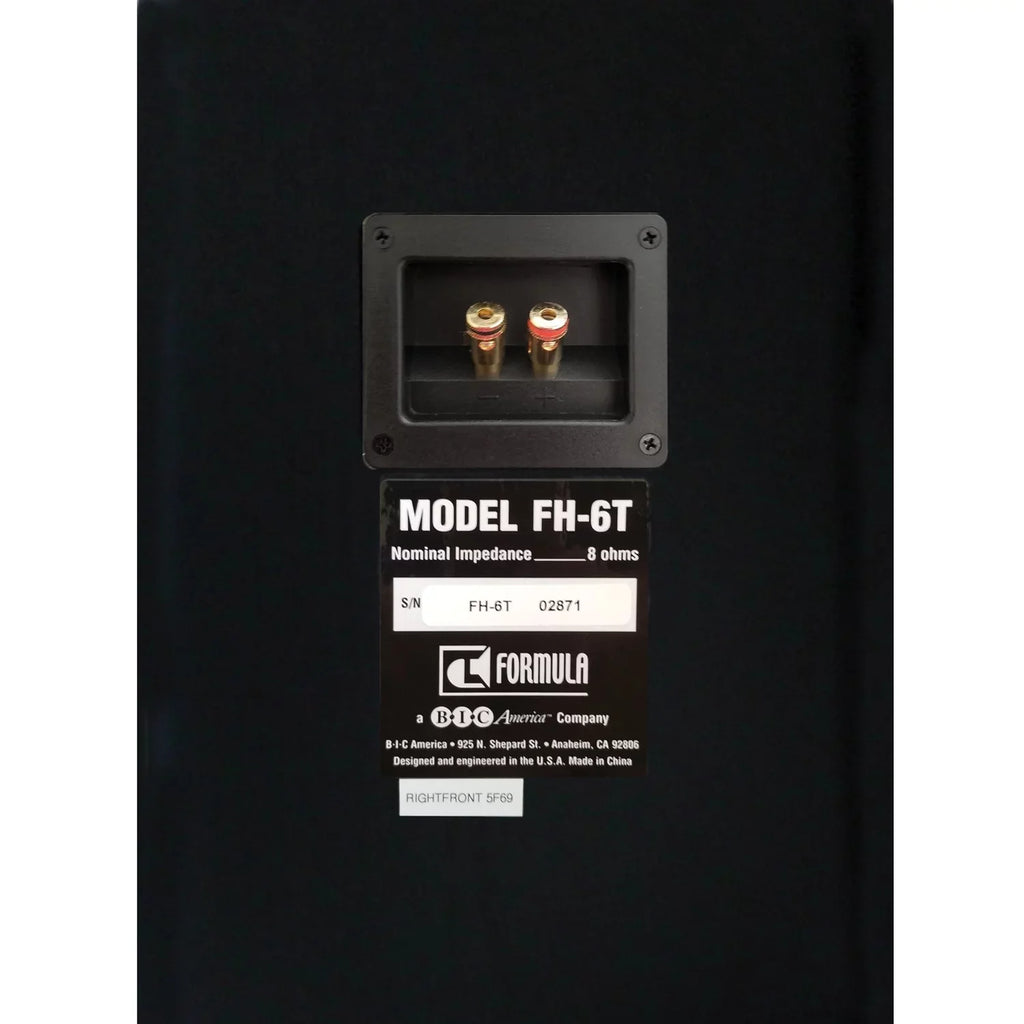 Bic America Fh-6t Formula Series Fh-6t Dual Centimeter 400-watt 2-way Slim Tower Speaker