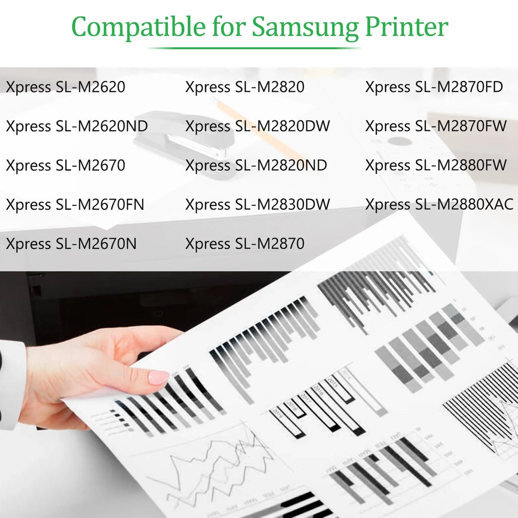 GREENCYCLE 4 Pack Compatible Samsung MLT-D115L D115L Midnight Toner Cartridge Replacement for SL-M2820DW SL-M2870FW SL-M2880FW Xpress M2670 M2820 M2870 Laser Printer