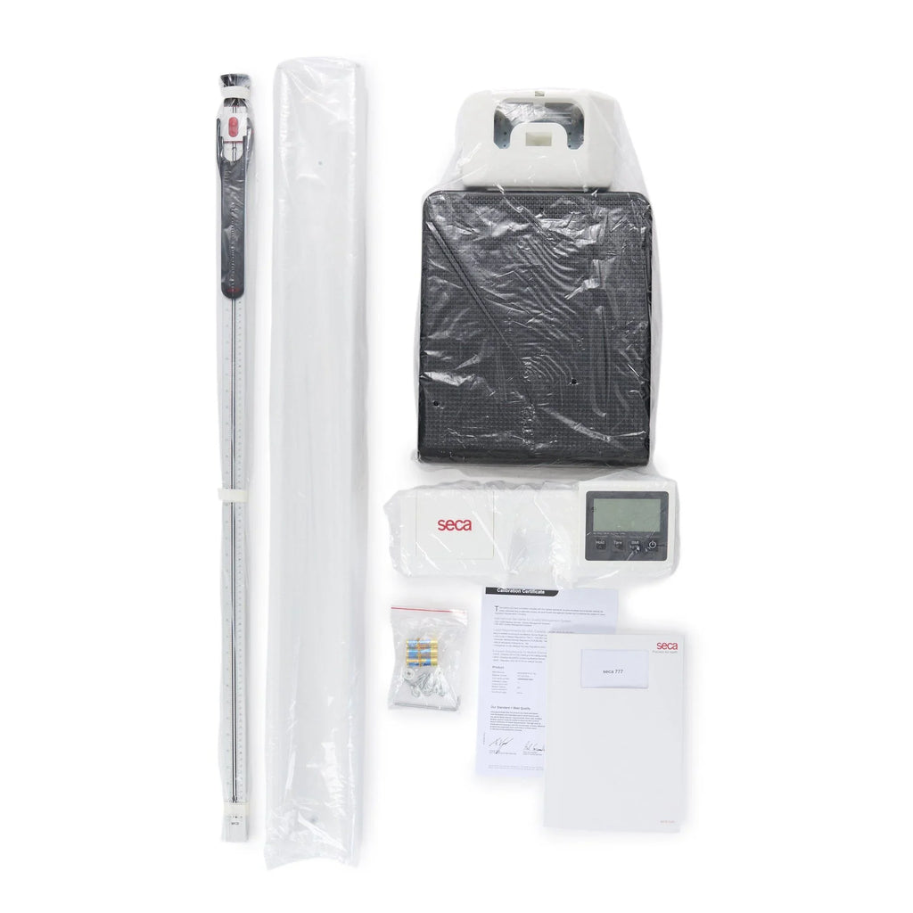 Column Scale with Height Rod seca 777 Digital Display 550 lbs. / 250 kg Capacity White Battery Operated (EA/1)