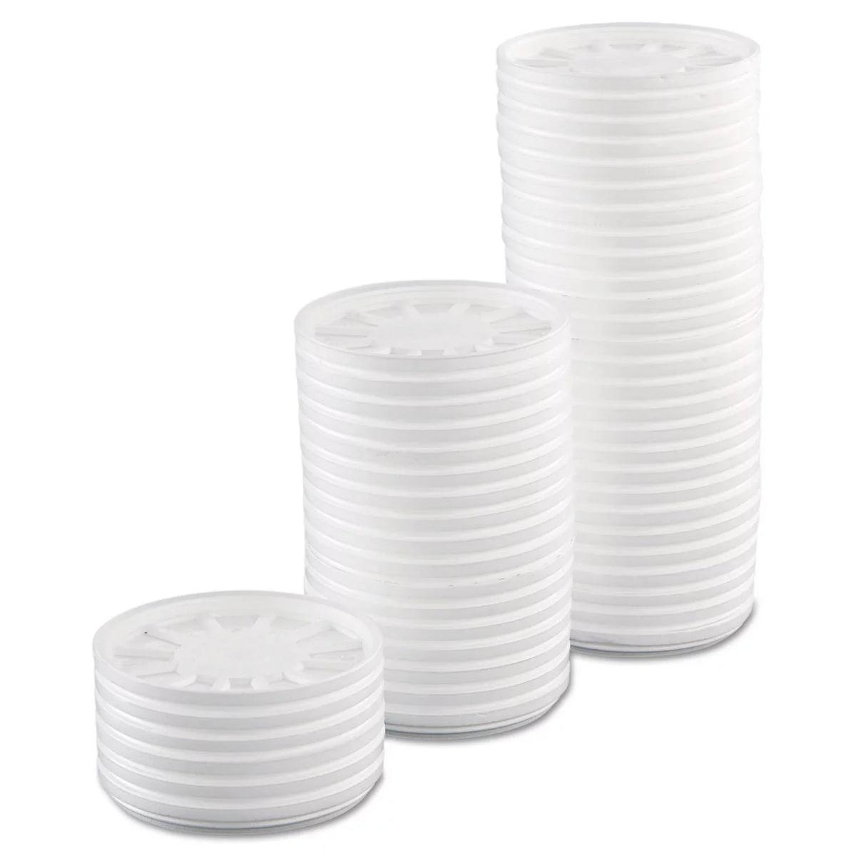Dart DCC20RL Vented Foam Lids Fits 6 to 32 oz Cups, White - Case of 5