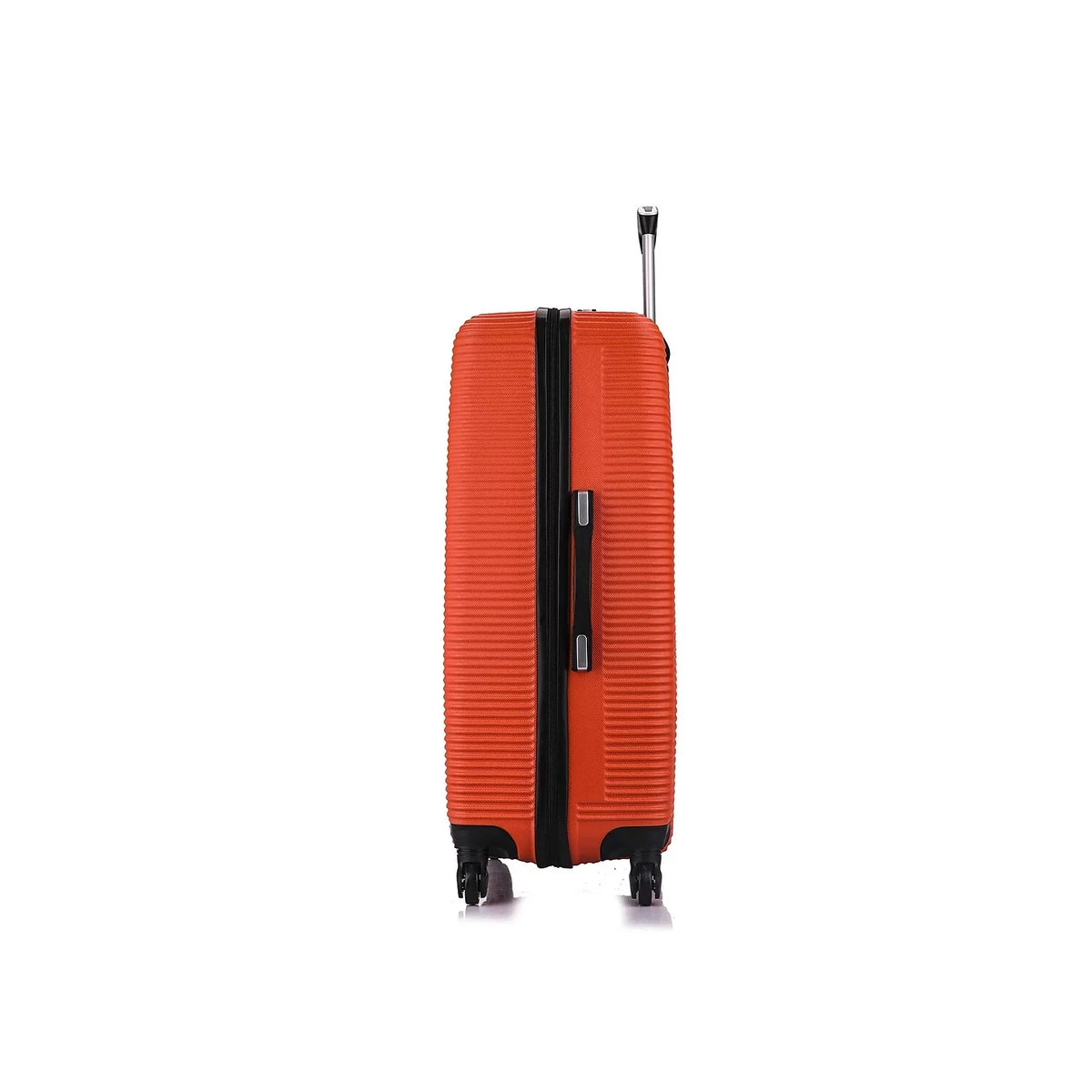 InUSA Royal Large Plastic 4-Wheel Spinner Luggage Orange (IUROY00L-ORG)