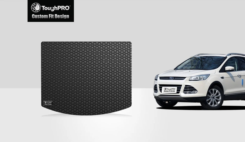 ToughPRO - Cargo Mat Compatible with FORD Escape - All Weather Heavy Duty (Made in USA) - Charcoal Rubber - 2018