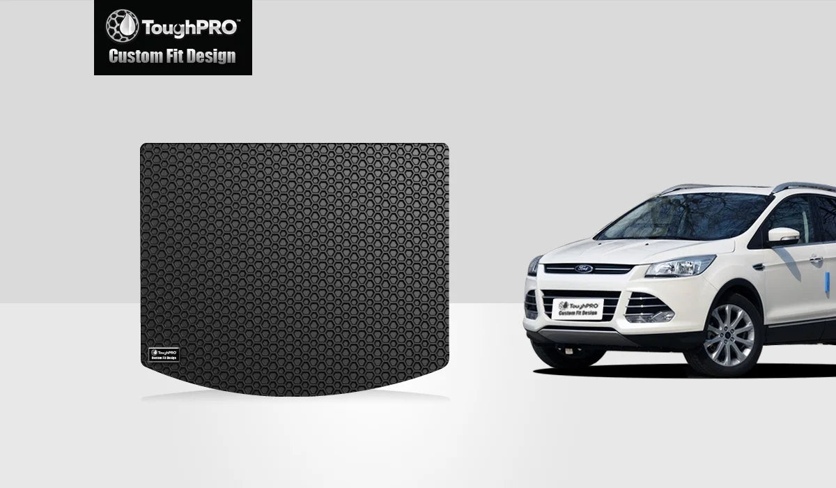 ToughPRO - Cargo Mat Compatible with FORD Escape - All Weather Heavy Duty (Made in USA) - Charcoal Rubber - 2018
