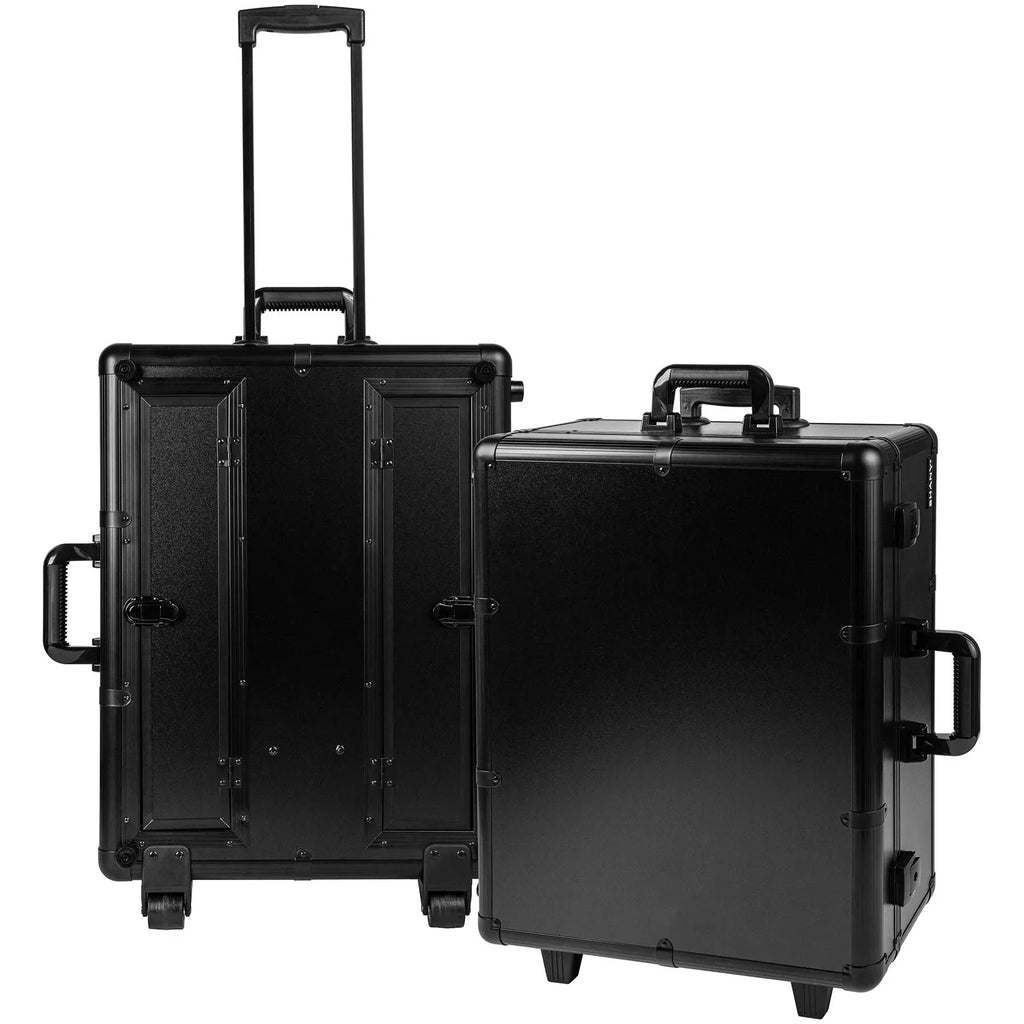 SHANY Studio ToGo Wheeled Trolley Makeup Case & Organizer with Light - Charcoal