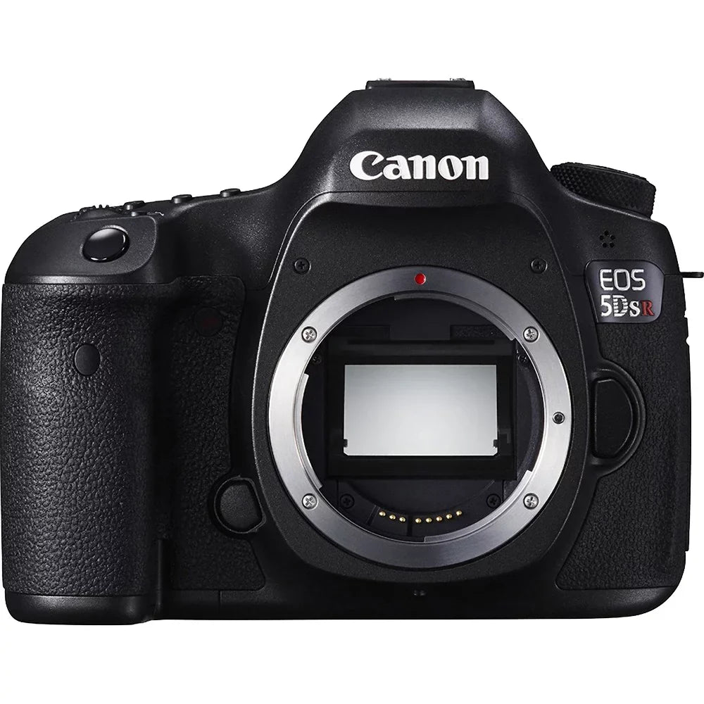 Canon EOS 5DS R 50.6MP Digital SLR Camera Telephoto Lens Bundle includes camera, 50mm telephoto lens, battery grip and micro fiber cloth