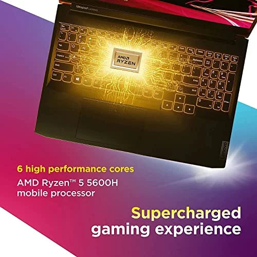 Lenovo IdeaPad Gaming 3 15.6" FHD 120Hz Gaming Laptop, AMD Ryzen 5-5600H, 8GB RAM 1TB SSD, RTX 3050 Ti 4GB GDDR6, Backlit Keyboard, Bluetooth, Webcam, WiFi, Windows 11, Shadow Onyx