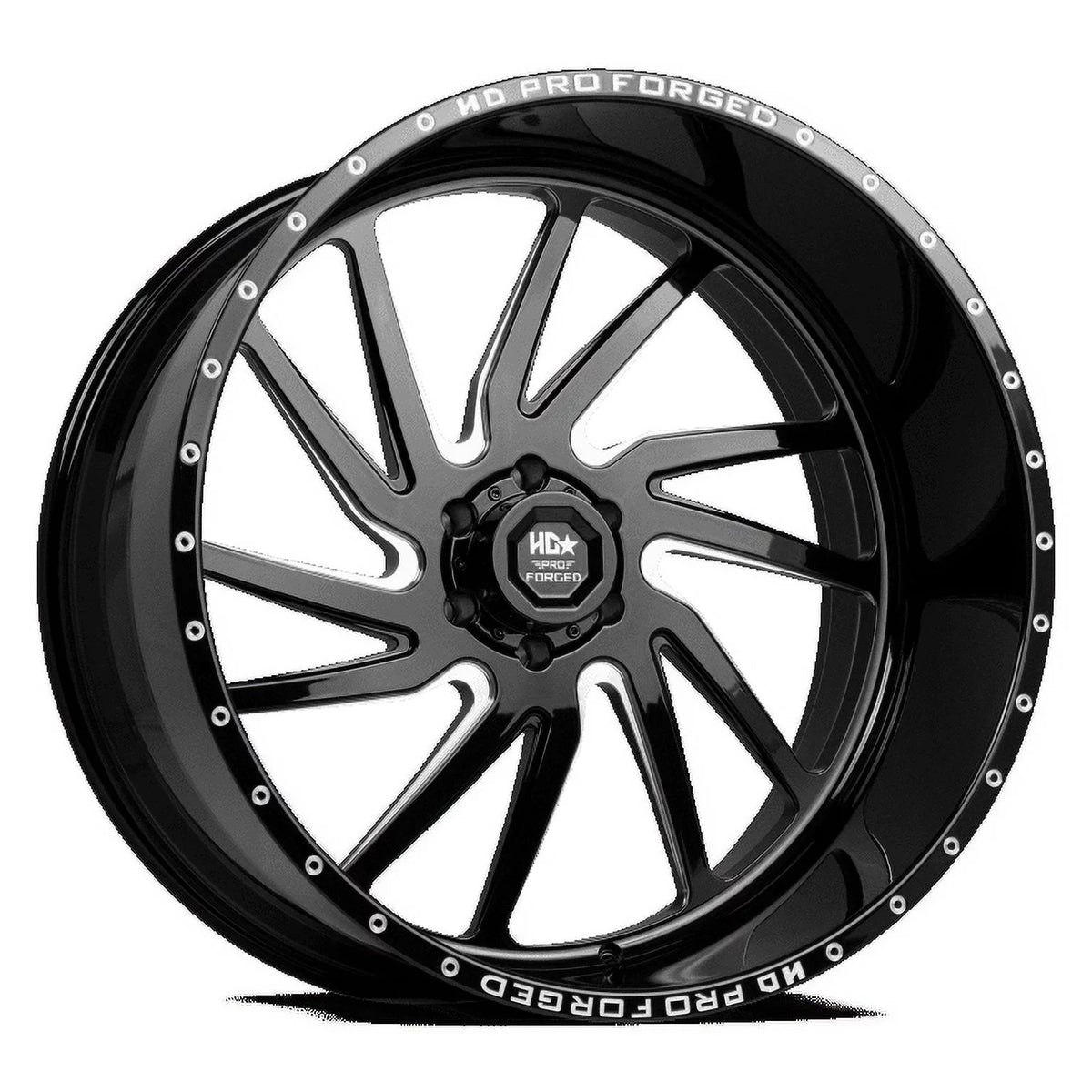LUXXX HD FORGED LHD PRO 1 HORNET 26X14 6X139.7 -76ET 106.1CB GLOSS Charcoal MILLED WHEEL
