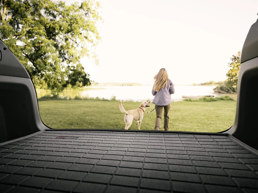 WeatherTech Cargo Trunk Liner with Bumper Protector compatible with 2019-2024 Subaru Ascent - Behind 3rd Row Seating With Bumper Protector, Tan