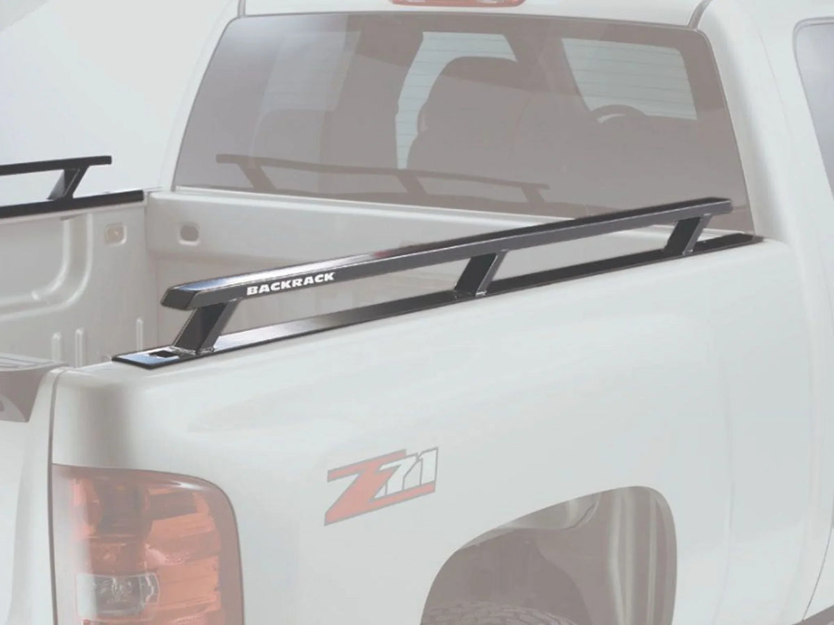BACKRACK by RealTruck Side Rails to use w/ Standard Bed | Onyx No Drill | 65509 | Compatible with 2017-2020 Ford F-250/F-350 6.5' Bed