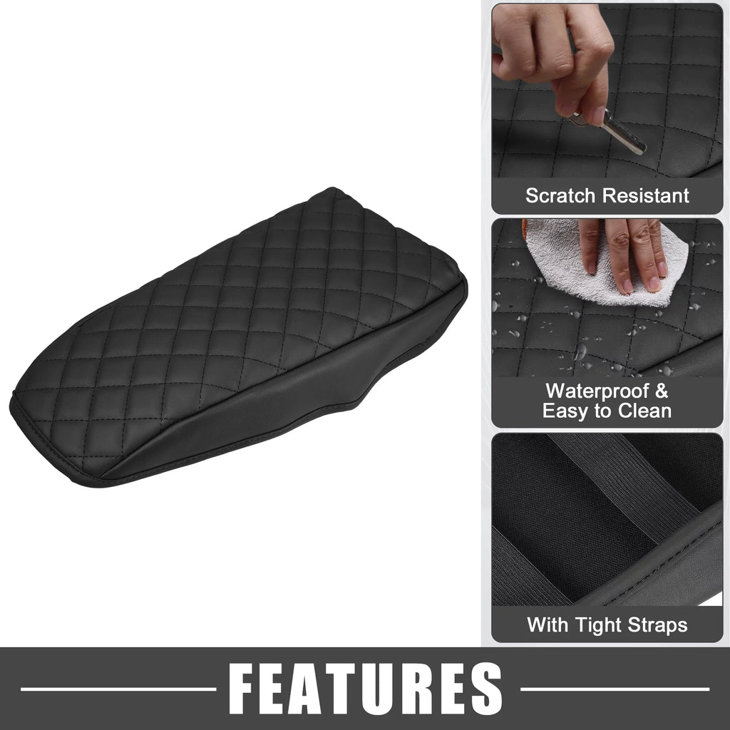 Unique Bargains Car Center Console Pad Waterproof Armrest Seat Box Cover Protector for Ford Bronco Sport 2020-2023 Onyx