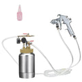 BENTISM Spray Paint Pressure Pot Tank, 2L/0.5gal Lightweight Air Paint Pressure Pot, 1.8mm Nozzle Spray Paint Gun 3m Hoses for Home Decoration Architecture Construction Automotive Painting, 45PSI Max