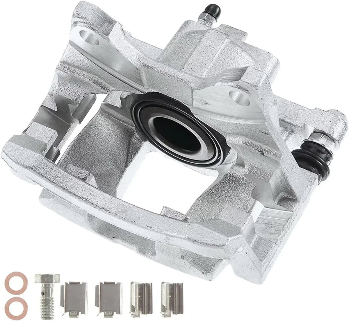 Detroit Axle - Rear Left Disc Brake Caliper w/ Bracket Replacement for Dodge Nitro Jeep Liberty Wrangler JK Fits select: 2015-2017 JEEP WRANGLER UNLIMITED SPORT, 2008-2012 JEEP LIBERTY SPORT