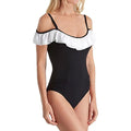 Profile by Gottex Women's Off The Shoulder One Piece Swimsuit, Gala Onyx 14
