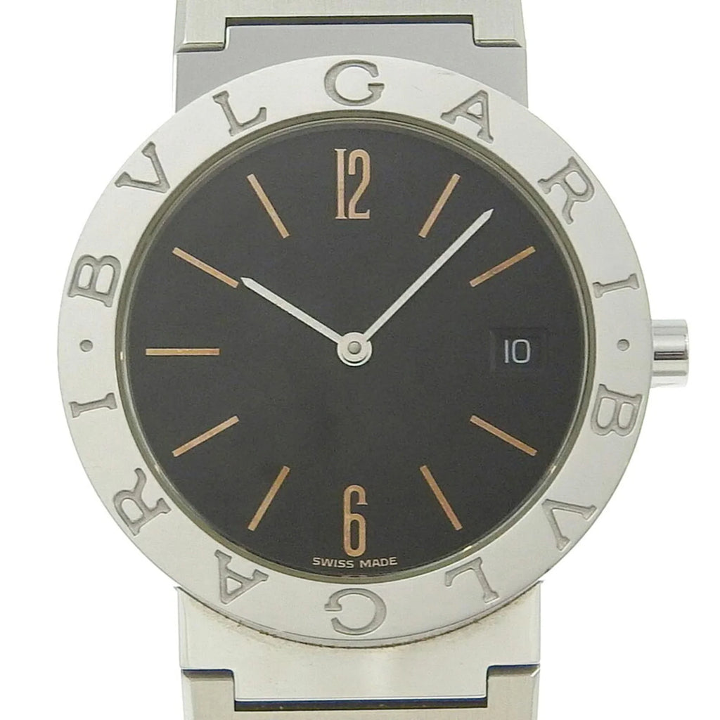 Pre-Owned Bvlgari BVLGARI Watch BB33SS Stainless Steel Quartz Analog Display Midnight Dial Bulgari Men's I220823033 (Fair)
