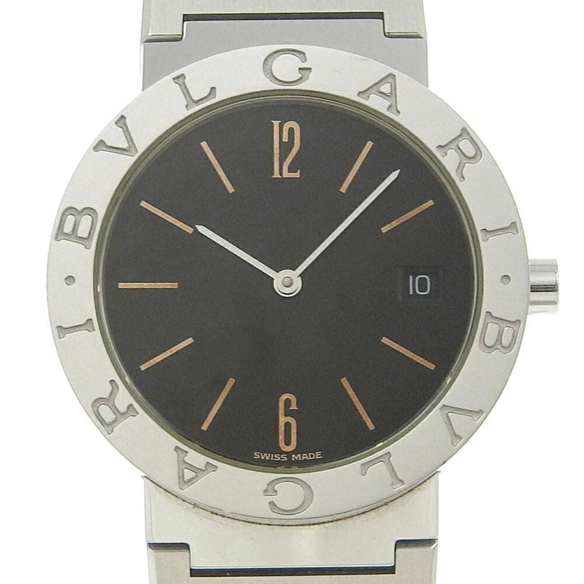 Pre-Owned Bvlgari BVLGARI Watch BB33SS Stainless Steel Quartz Analog Display Midnight Dial Bulgari Men's I220823033 (Fair)