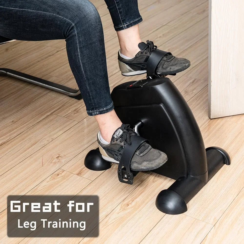 Winado Pedal Exerciser, Under Desk Mini Bike, for Arm and Leg Exercise, Midnight