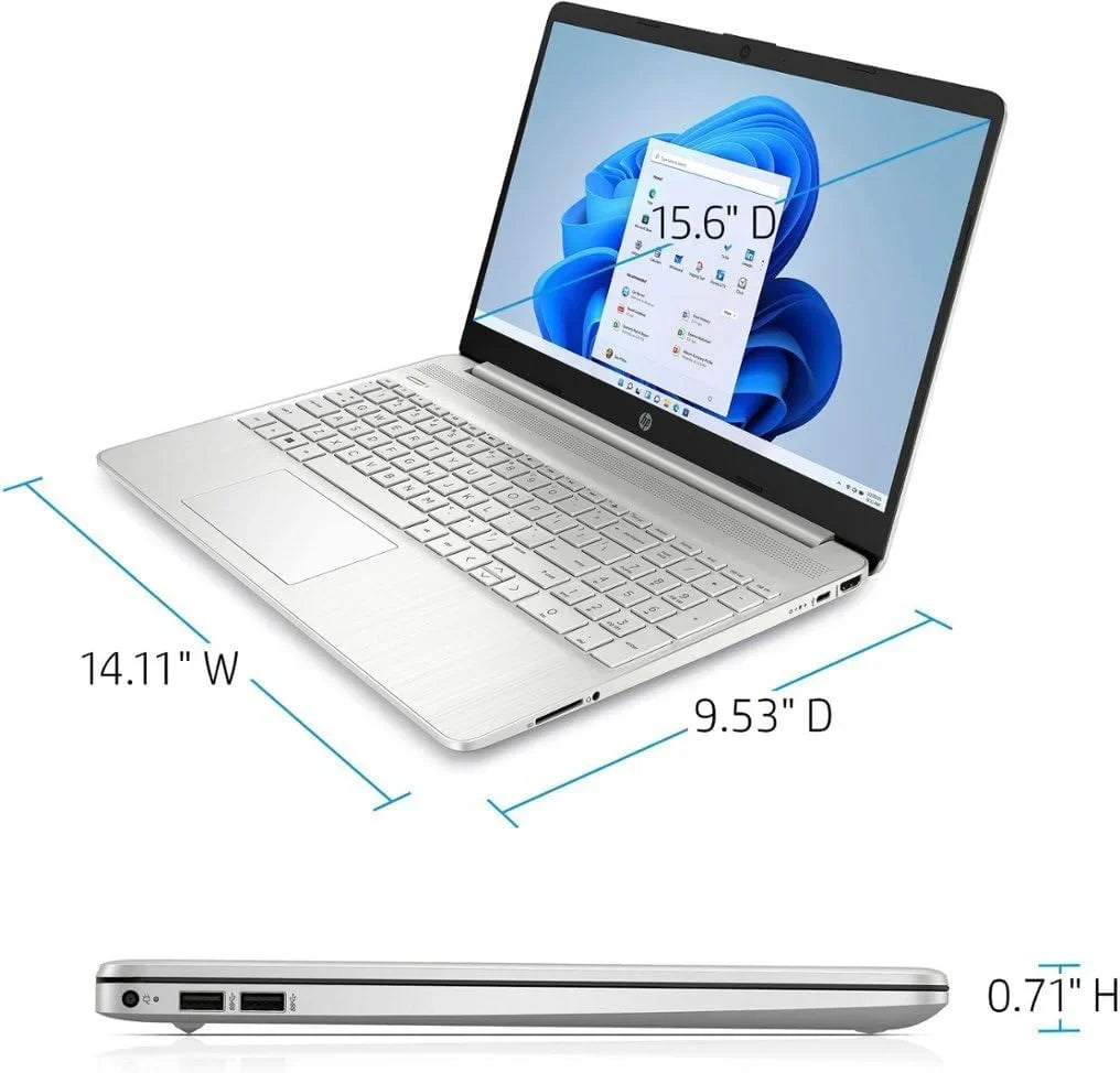 HP 15 15.6" FHD Touchscreen Business Laptop, 12th Gen Intel 10-Core i7-1255U, 64GB RAM, 1TB PCIe SSD, Numeric Keypad, Wi-Fi, HDMI, Windows 11 Home in S Mode