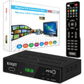 ATSC TV Tuner Digital Converter Box Recorders tv to USB, Multimedia Box, Digital Clock 12/24 Hours, OTA Analog to Digital, Coax to HDMI Set Top Box