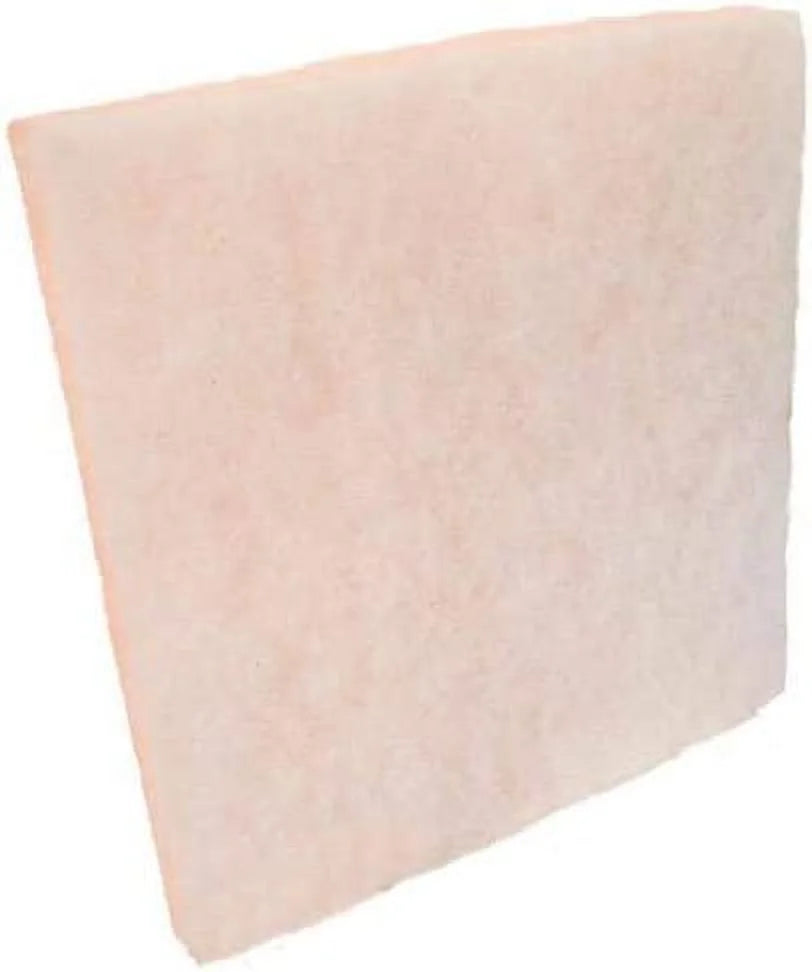 HVAC/Air Filter Media Roll, Orange/White MERV8 Polyester Media with a Heavy Dry Tackifier - 1 Centimeter x 25 Inch x 24 Foot