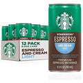 Starbucks Ready To Drink Coffee, Espresso & Cream Light, 6.5Oz Cans (12 Pack) (Packaging May Vary)