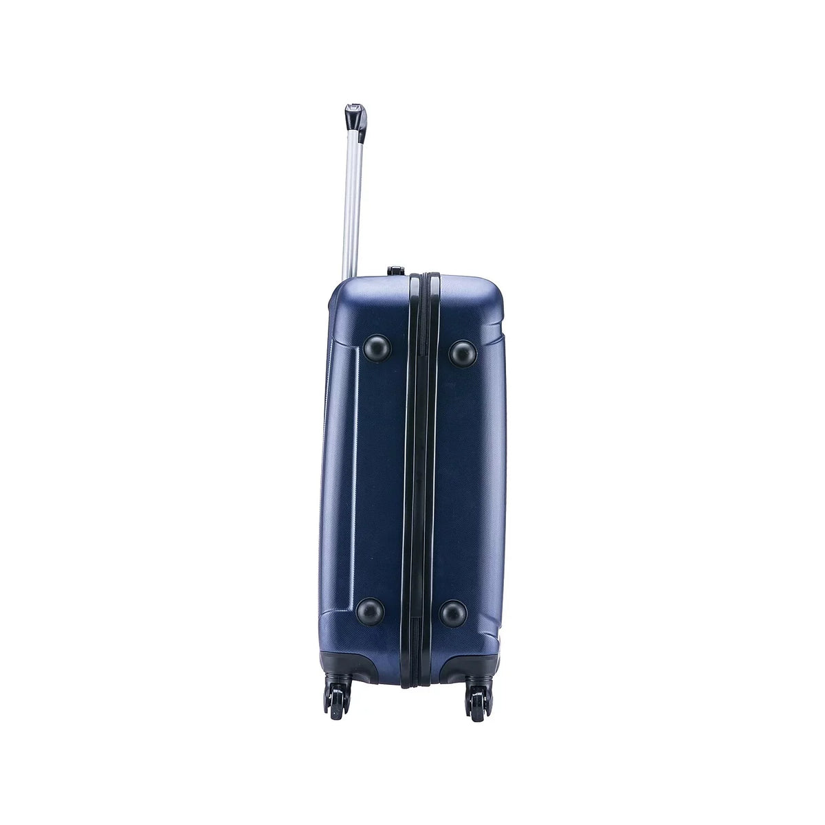 InUSA Pilot Medium Plastic 4-Wheel Spinner Luggage Blue (IUPIL00M-BLU)