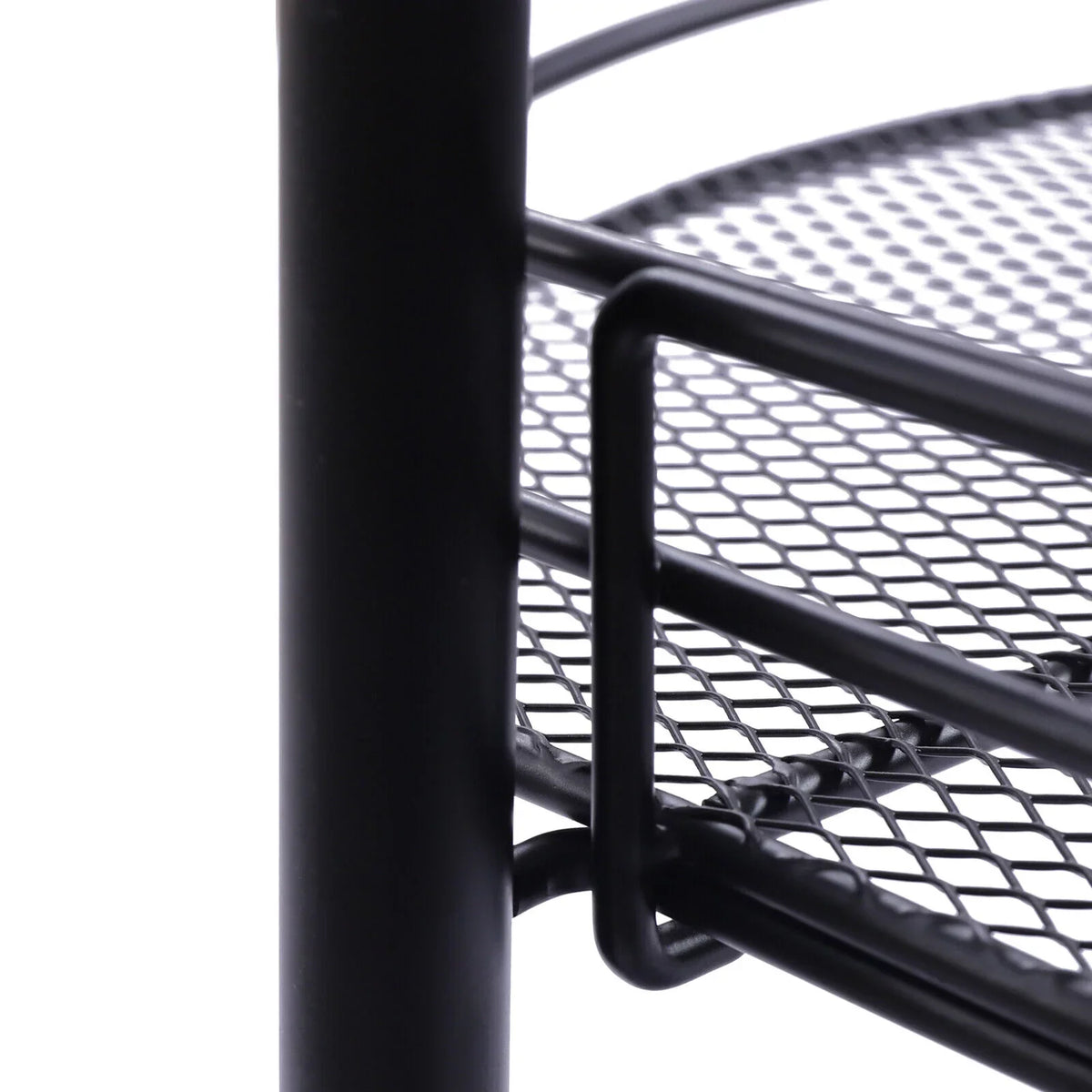 4 Tier Rolling Cart, Kitchen Storage Organizer Utility Cart, Metal Basket Storage Art Trolley Carts with Wheels, Dark