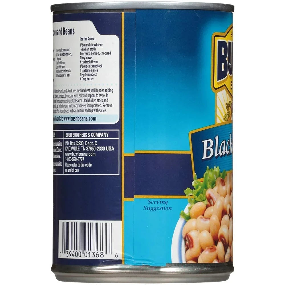 Bush,S Best Baked Beans, Onyx Peas, 15.8 Oz (Pack Of 6)