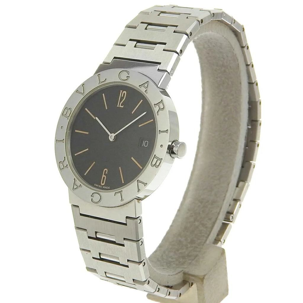 Pre-Owned Bvlgari BVLGARI Watch BB33SS Stainless Steel Quartz Analog Display Midnight Dial Bulgari Men's I220823033 (Fair)