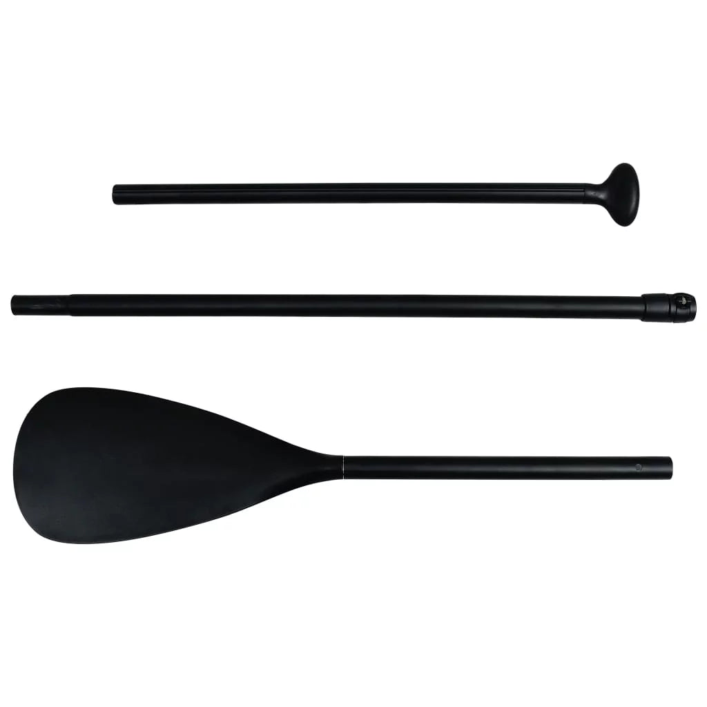 Buyweek Inflatable Stand up Paddle Board Set Charcoal and White