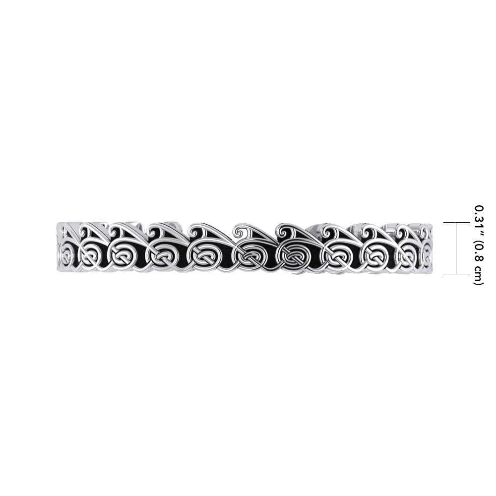 Cari Buziak Wave Bracelet Celtic Spiral Sterling Silver Peter Stone Fine Jewelry